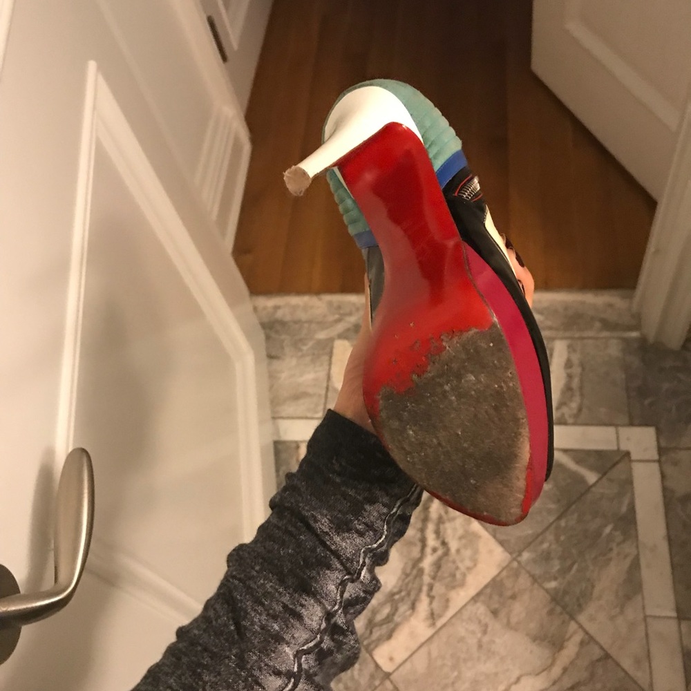 Multi- Colored Christian Louboutin Pumps - Picture 4 of 5